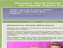 Tablet Screenshot of geralyndance.com